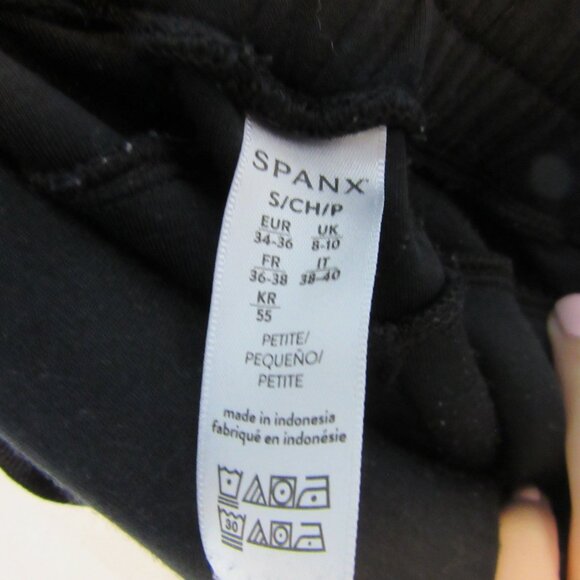 Spanx Black Flare Lounge Pants Women's Small Comfy Casual Elastic Waist Stretchy - Picture 6 of 6